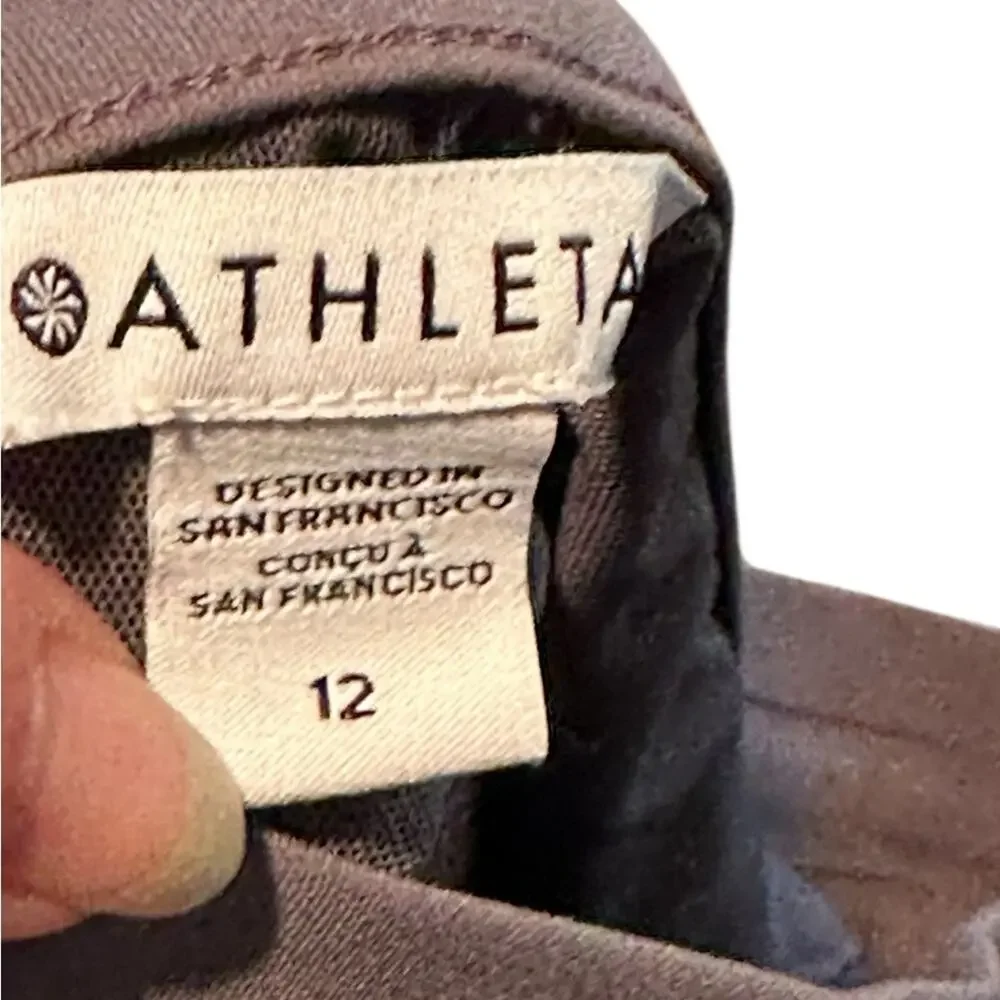 Athleta Purple/Grey Joggers EUC Size 12 - Picture 8 of 8